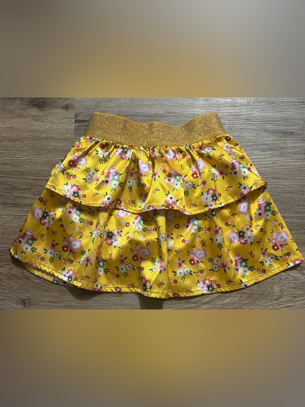 Garanimals 365 Kids - Satin Floral Tiered Skirt - Size 6